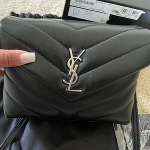Ysl Toy lou lou bag. Black with silver hardware